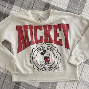Disney Cream and Red Kids Sweatshirt